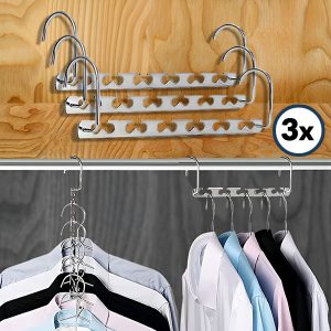Platzsparender Stahl-Kleiderständer (3 Stk) | SNAPHANG
