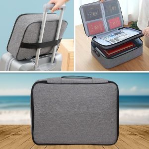 Wasserdichte, passwortgeschützte Tasche für Dokumente & Wertsachen | DOCTURO