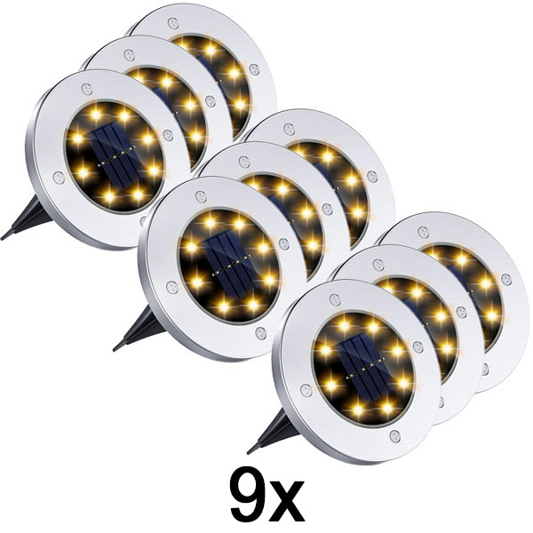 3x Solar-Bodenleuchten für den Außenbereich (3 Stück) | LUMIGARD