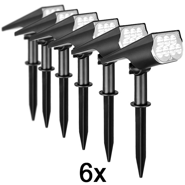 6x Outdoor-Solarstrahler | SPOTIKE