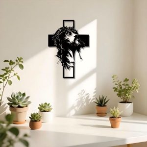 Modernes Metall-Wandkreuz | JESUMET