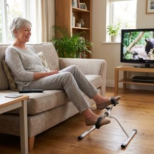 Mini-Pedaltrainer für Schreibtisch, Sofa und Stuhl - Arme und Beine, einstellbarer Widerstand, bis 150 kg | PEDALORA